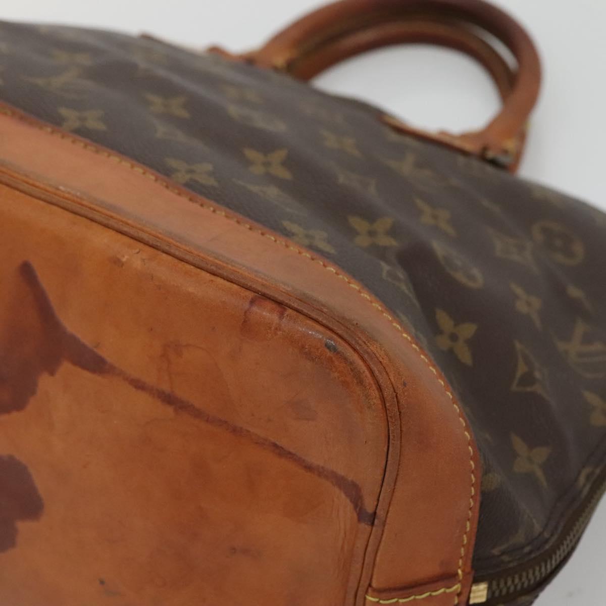 LOUIS VUITTON Monogram Alma Hand Bag M51130 LV Auth BA3924