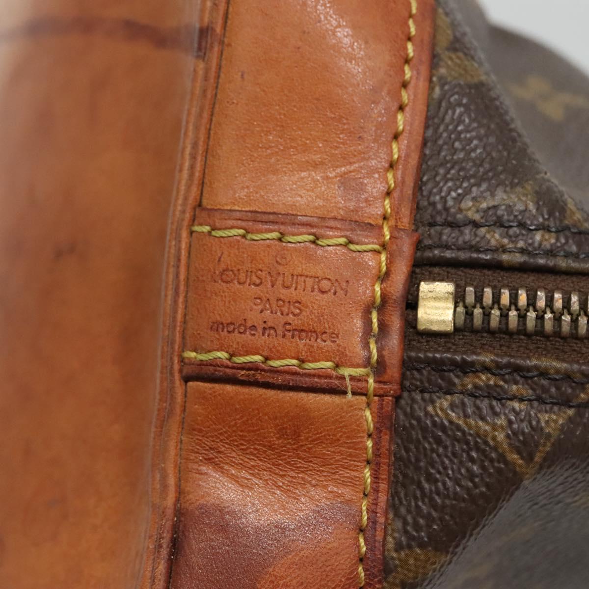 LOUIS VUITTON Monogram Alma Hand Bag M51130 LV Auth BA3924