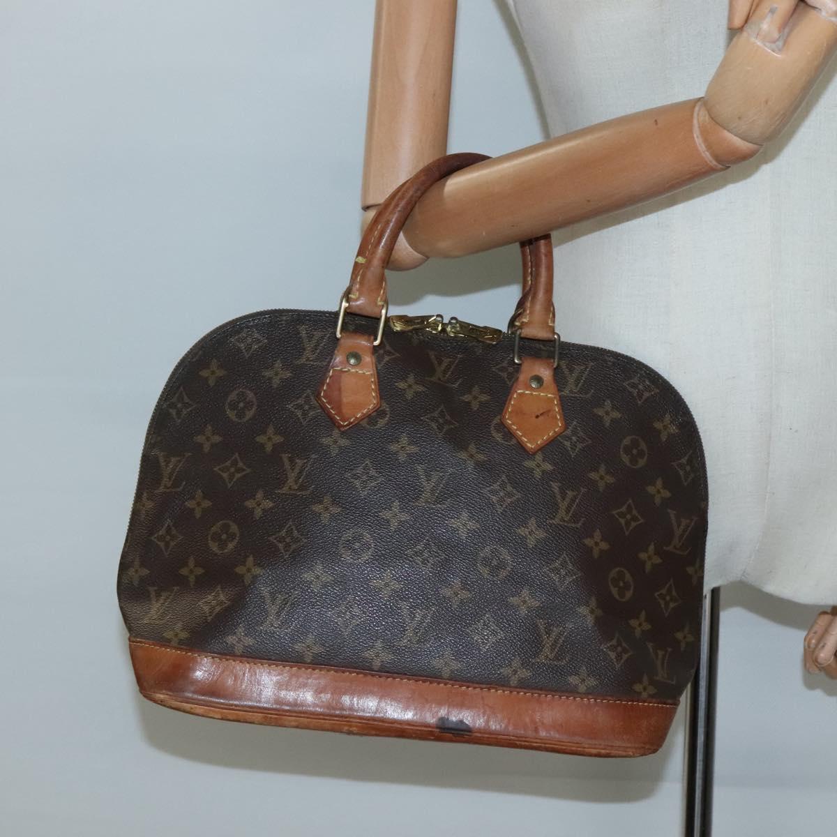 LOUIS VUITTON Monogram Alma Hand Bag M51130 LV Auth BA3924