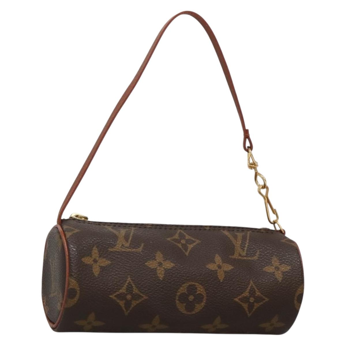 LOUIS VUITTON Monogram Papillon Pouch LV Auth BA3936