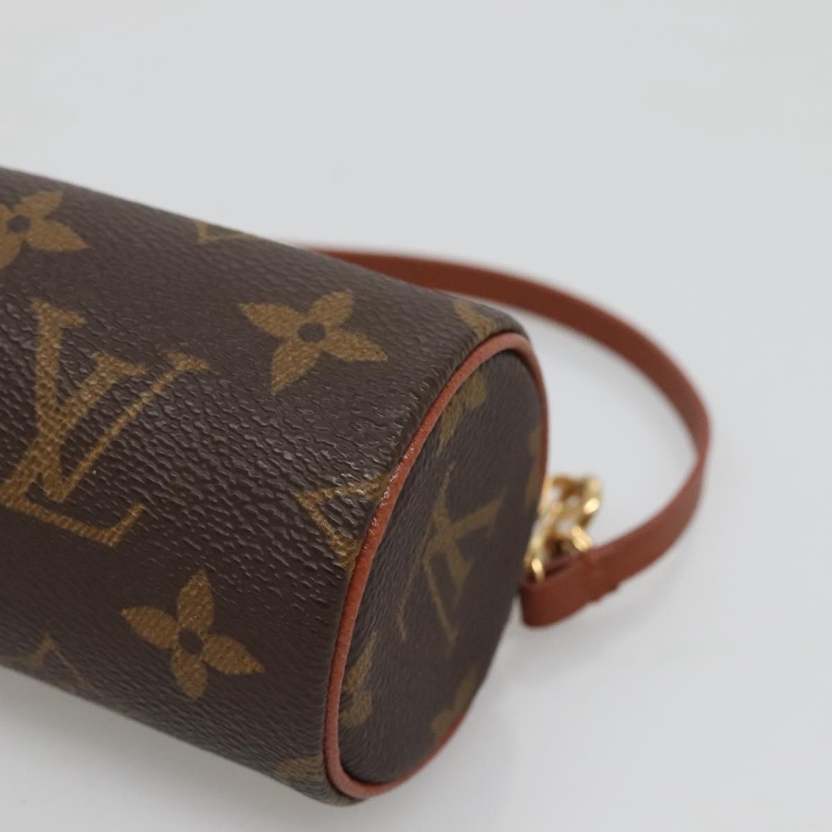LOUIS VUITTON Monogram Papillon Pouch LV Auth BA3936