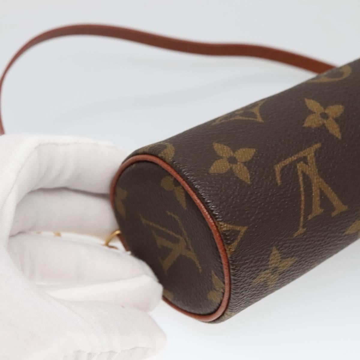 LOUIS VUITTON Monogram Papillon Pouch LV Auth BA3936