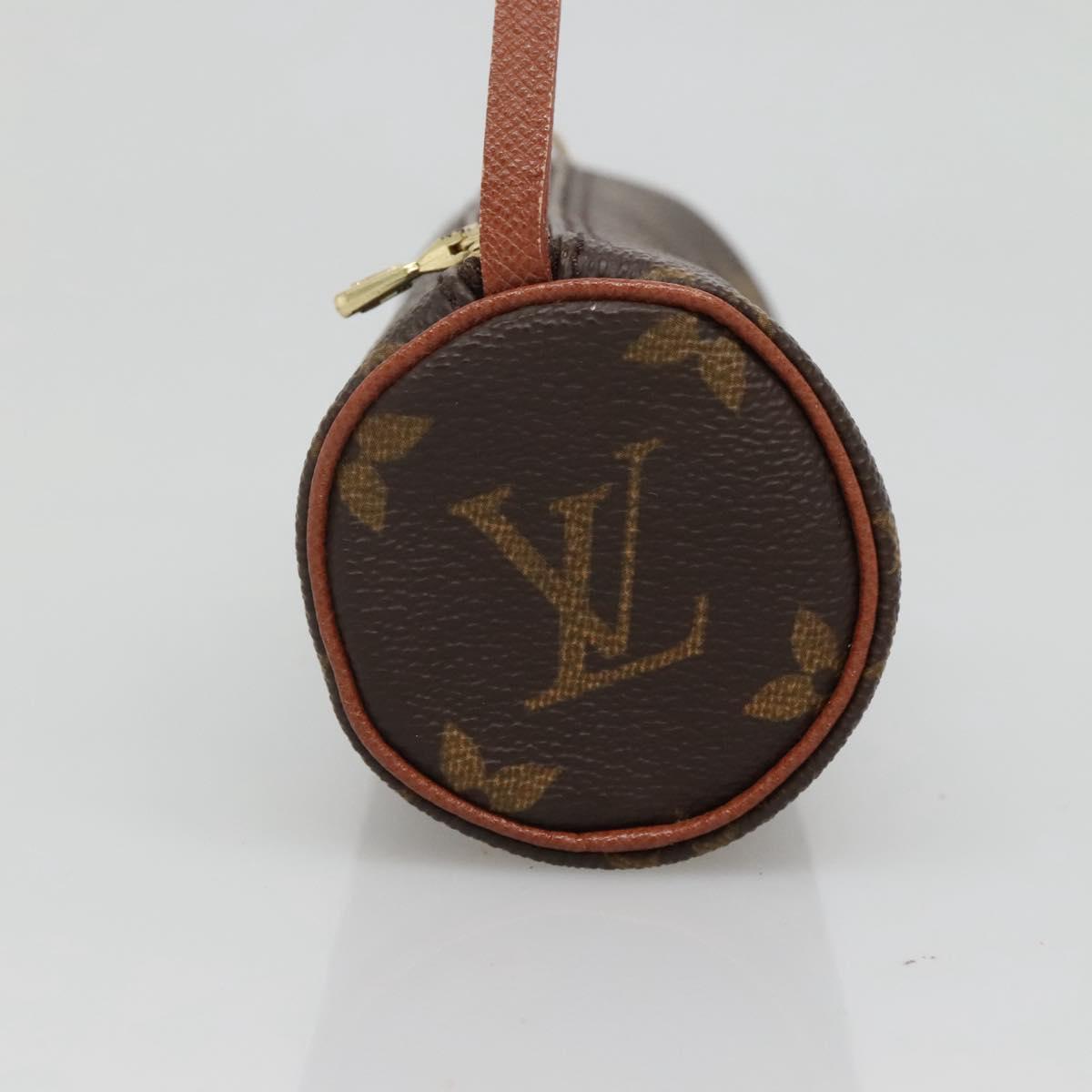 LOUIS VUITTON Monogram Papillon Pouch LV Auth BA3936