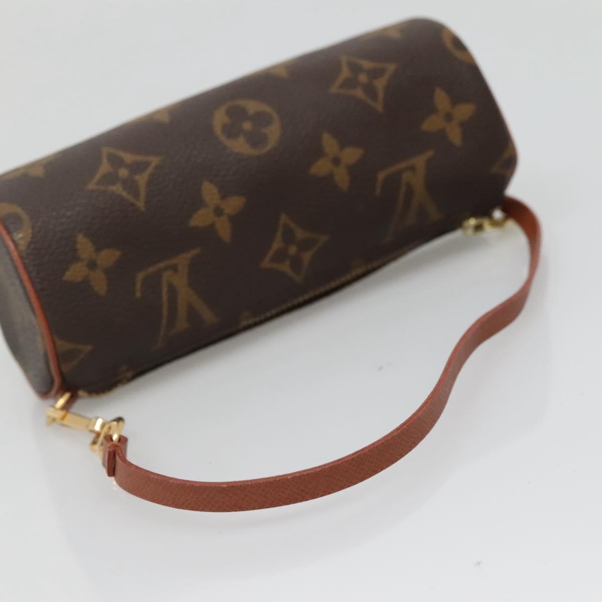 LOUIS VUITTON Monogram Papillon Pouch LV Auth BA3936