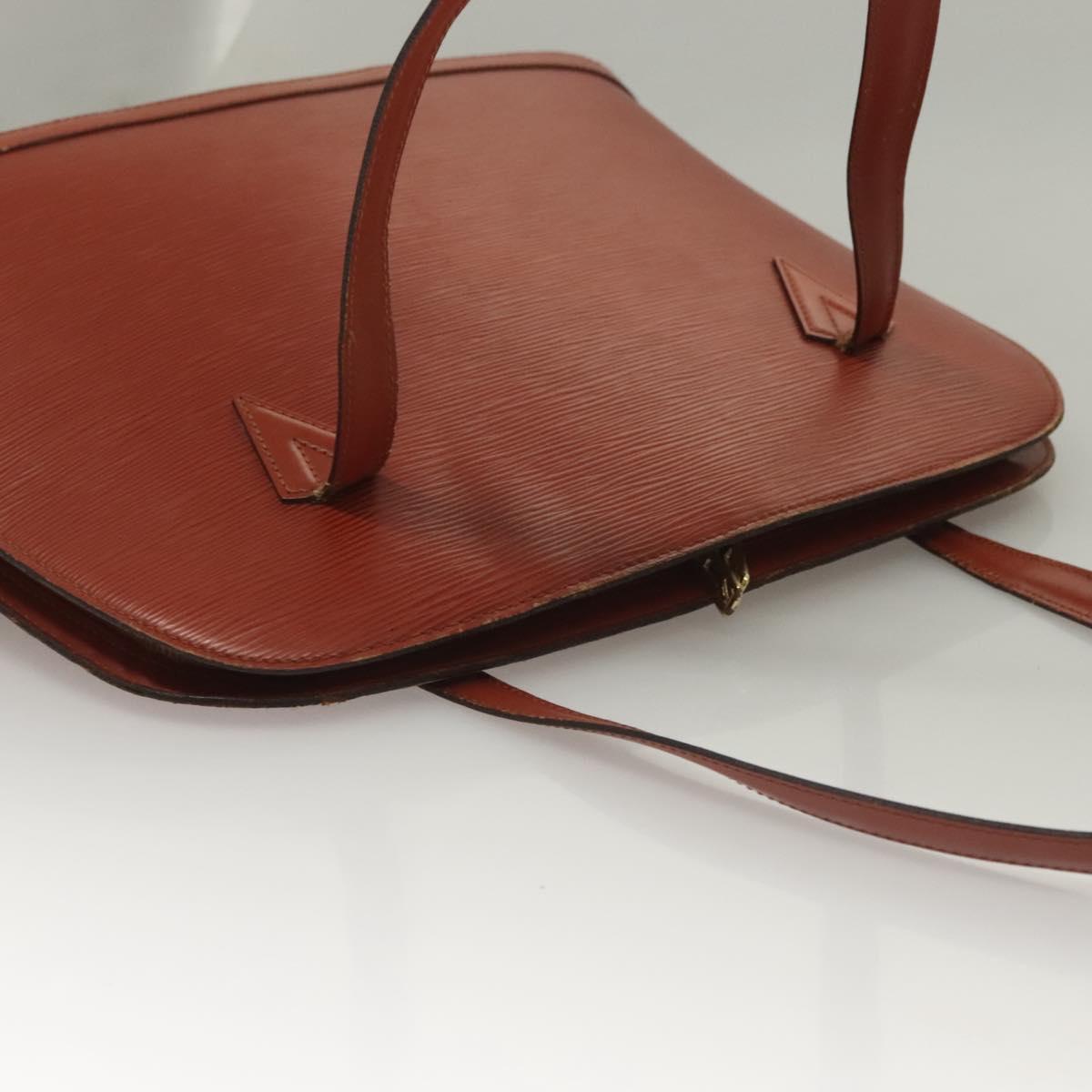 LOUIS VUITTON Epi Lussac Shoulder Bag Brown M52283 LV Auth BA3958