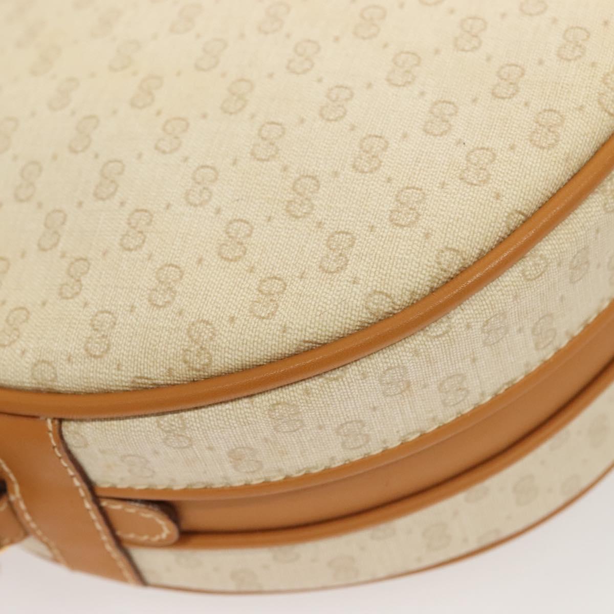 GUCCI Micro GG Supreme Shoulder Bag PVC Beige Gold 007 115 0088 Auth BA3970