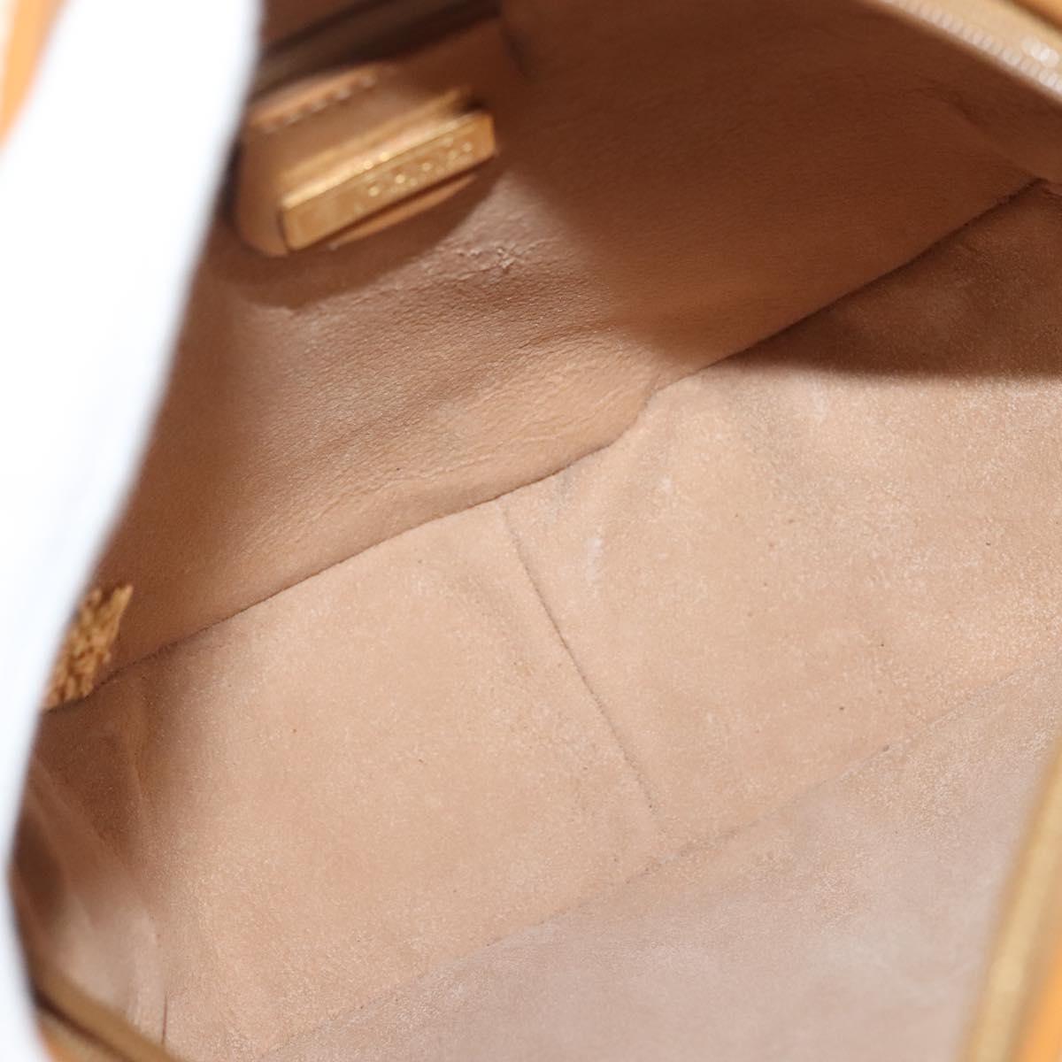 GUCCI Micro GG Supreme Shoulder Bag PVC Beige Gold 007 115 0088 Auth BA3970