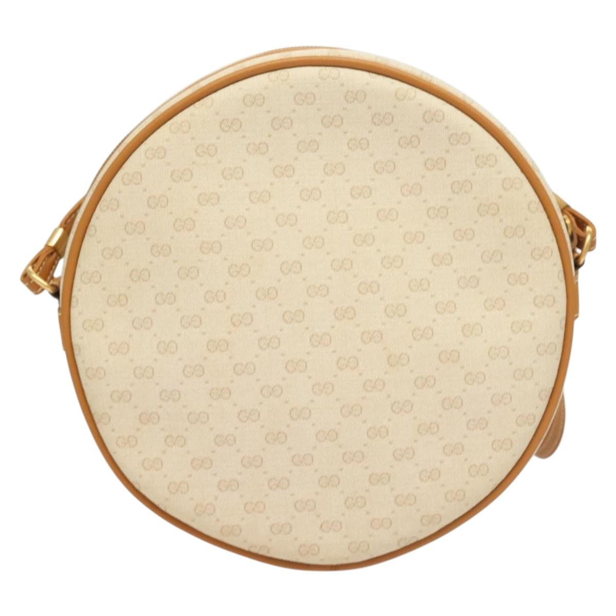 GUCCI Micro GG Supreme Shoulder Bag PVC Beige Gold 007 115 0088 Auth BA3970