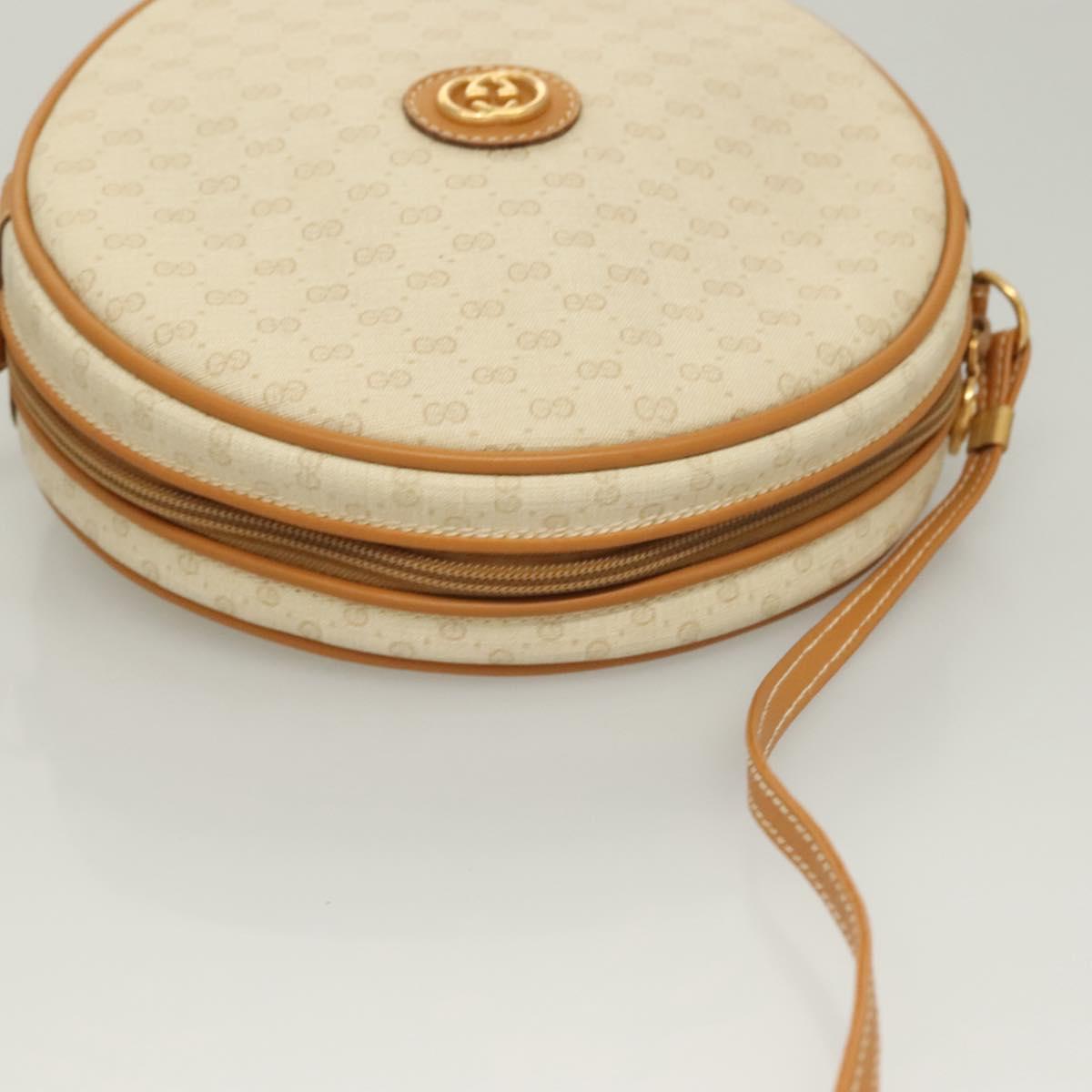 GUCCI Micro GG Supreme Shoulder Bag PVC Beige Gold 007 115 0088 Auth BA3970