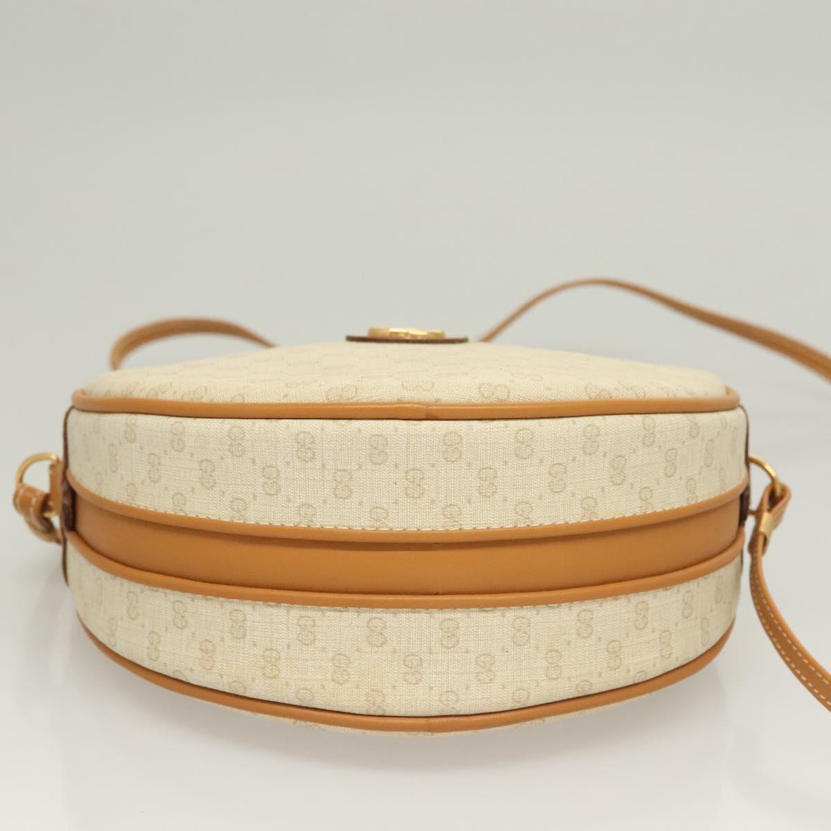 GUCCI Micro GG Supreme Shoulder Bag PVC Beige Gold 007 115 0088 Auth BA3970