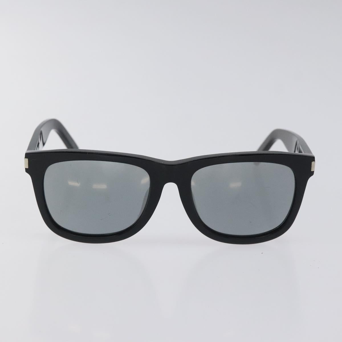 SAINT LAURENT Sunglasses Plastic Black Auth BA3984