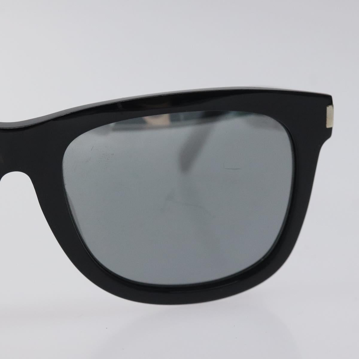 SAINT LAURENT Sunglasses Plastic Black Auth BA3984