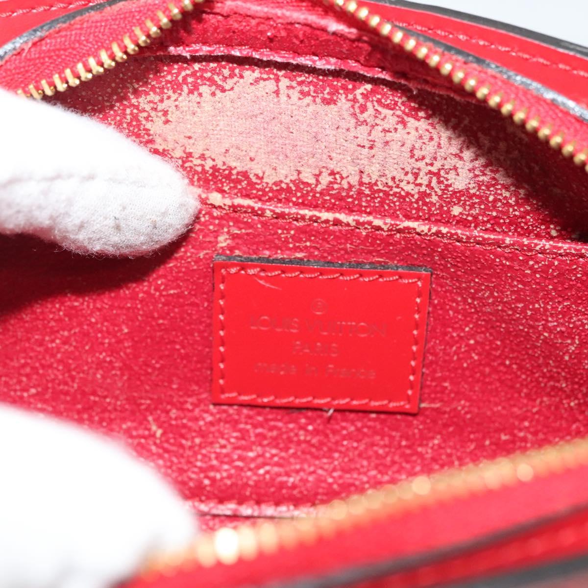 LOUIS VUITTON Epi Dauphine PM Pouch Castilian Red M48447 LV Auth BA3996