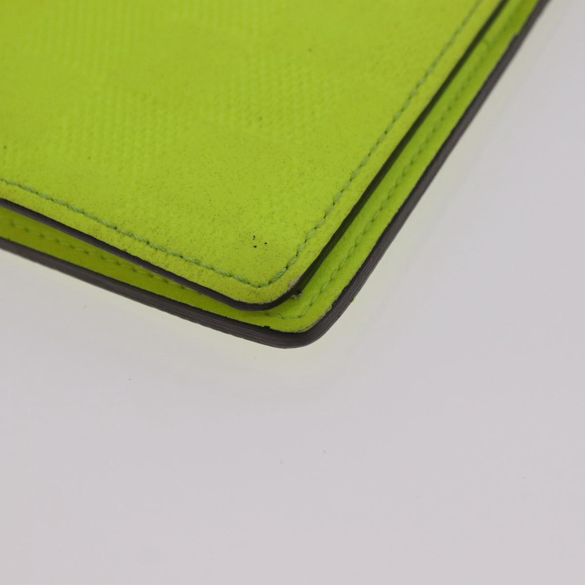 LOUIS VUITTON Damier Infini Brazza Portefeuille Wallet Green N62230 Auth BA4000