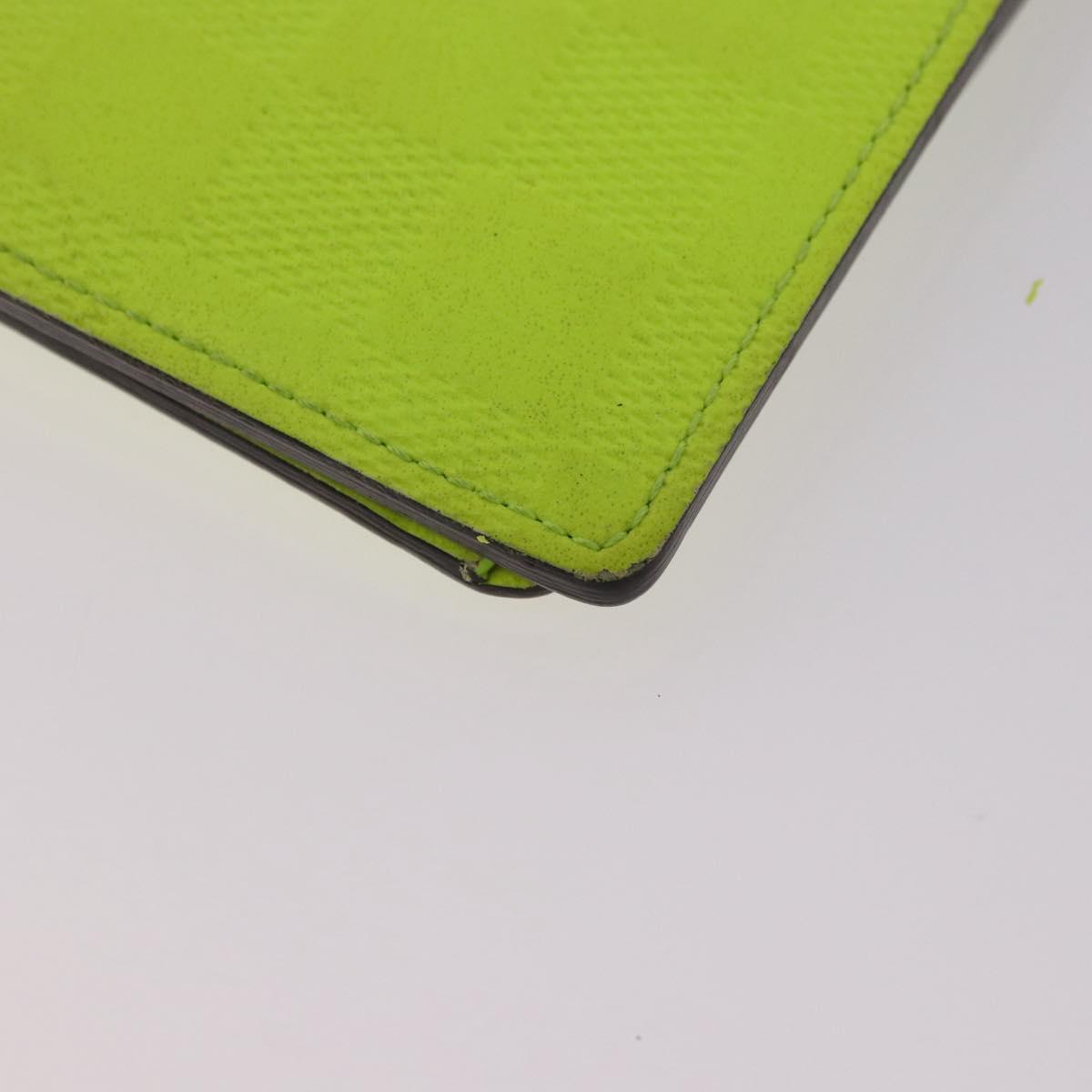 LOUIS VUITTON Damier Infini Brazza Portefeuille Wallet Green N62230 Auth BA4000