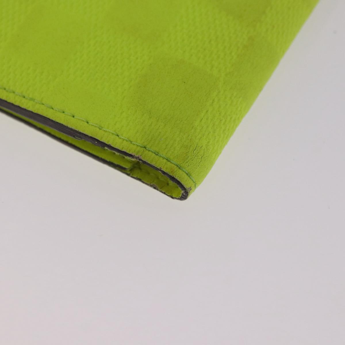 LOUIS VUITTON Damier Infini Brazza Portefeuille Wallet Green N62230 Auth BA4000