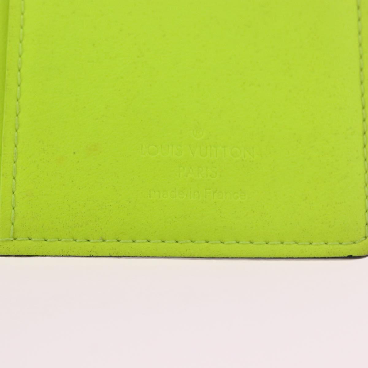 LOUIS VUITTON Damier Infini Brazza Portefeuille Wallet Green N62230 Auth BA4000