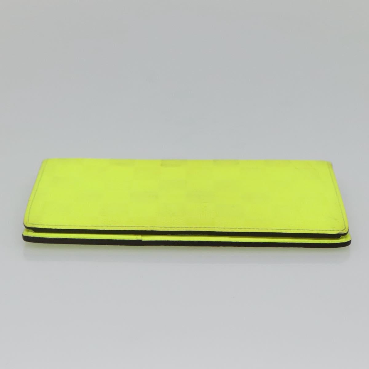 LOUIS VUITTON Damier Infini Brazza Portefeuille Wallet Green N62230 Auth BA4000