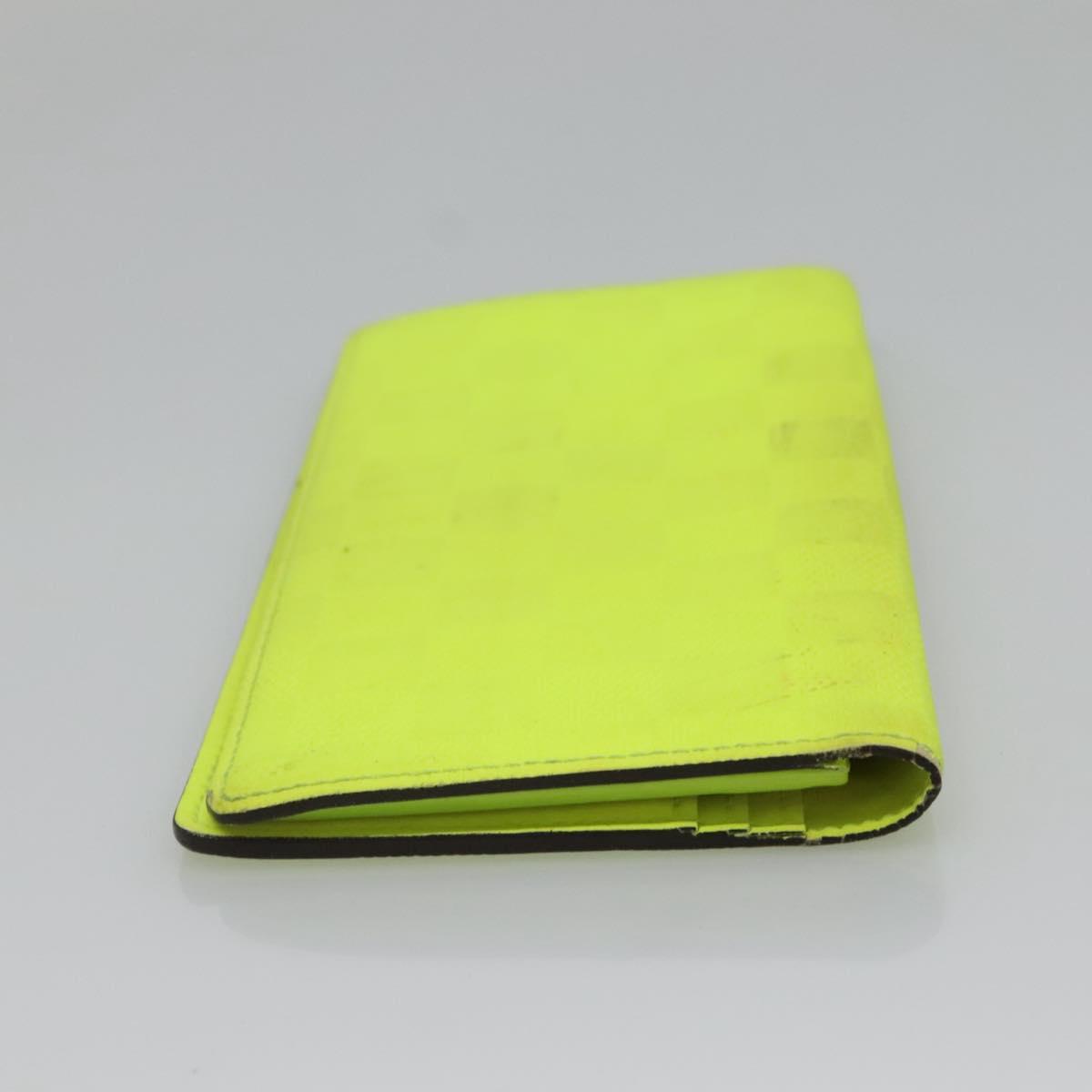 LOUIS VUITTON Damier Infini Brazza Portefeuille Wallet Green N62230 Auth BA4000