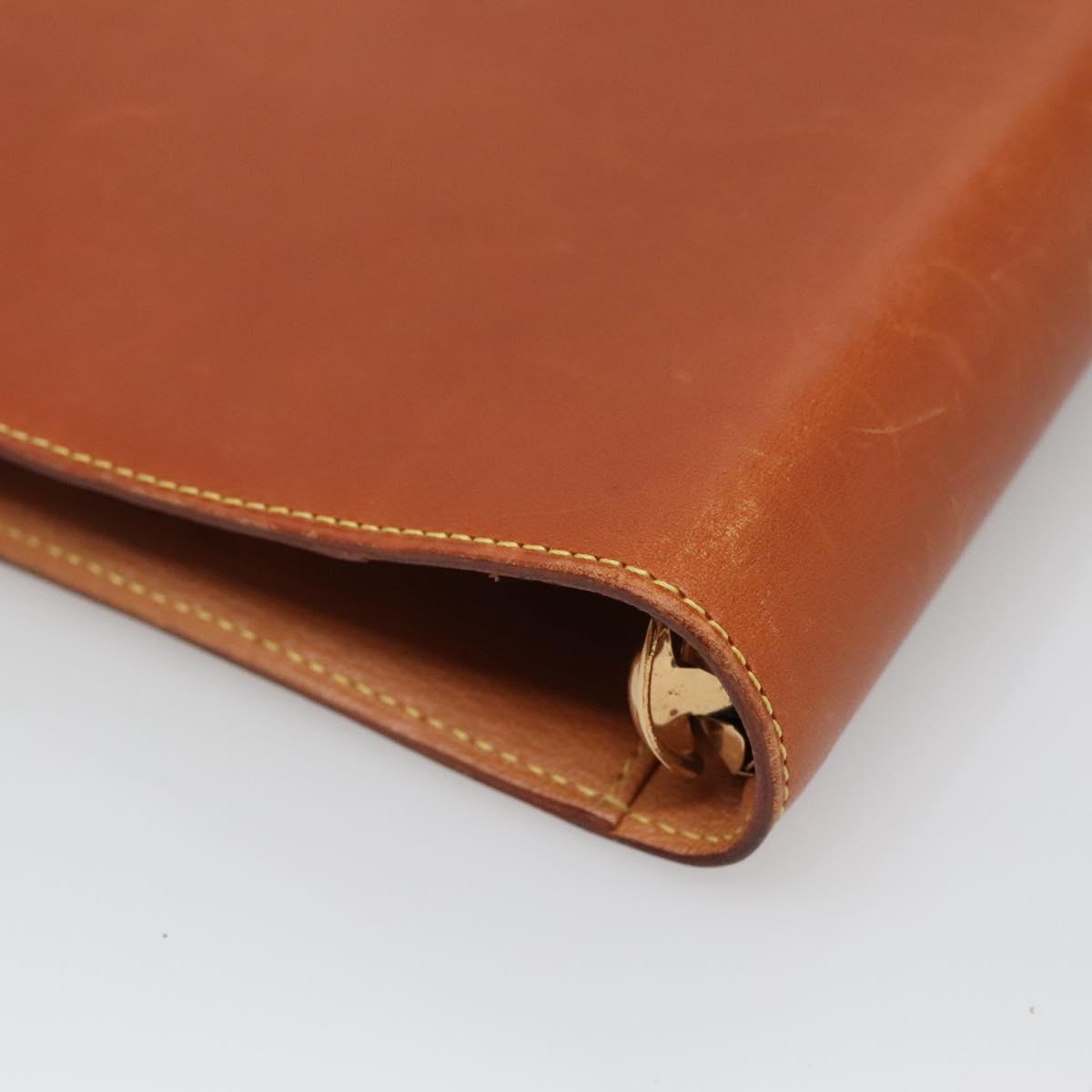 LOUIS VUITTON Nomad Agenda MM Day Planner Cover Brown R20473 LV Auth BA4001