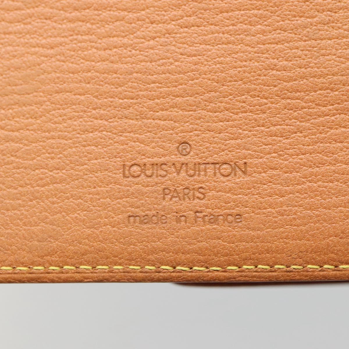 LOUIS VUITTON Nomad Agenda MM Day Planner Cover Brown R20473 LV Auth BA4001