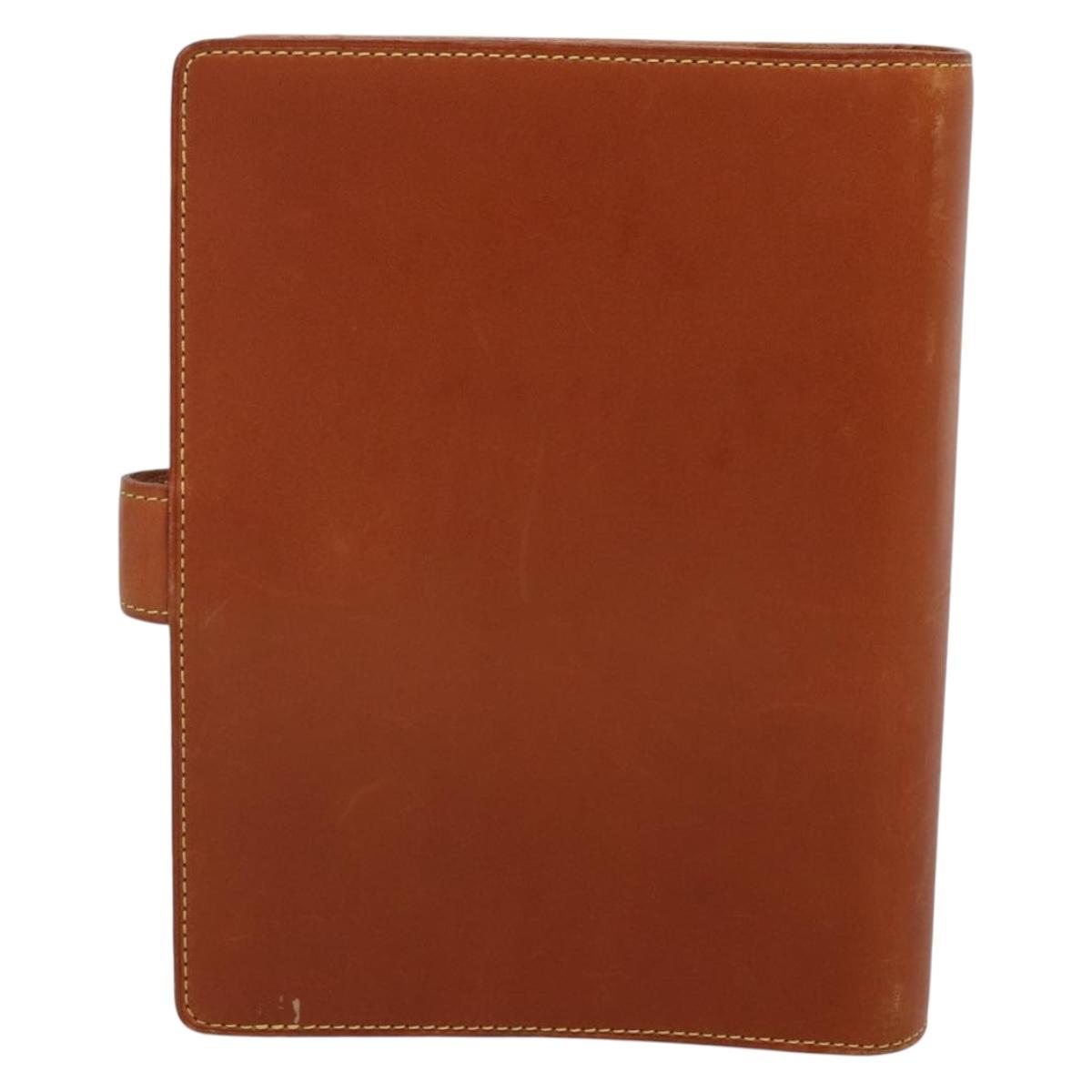 LOUIS VUITTON Nomad Agenda MM Day Planner Cover Brown R20473 LV Auth BA4001