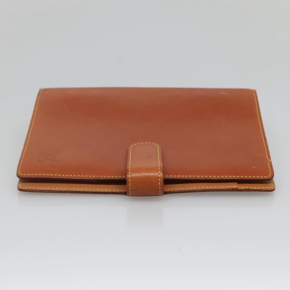 LOUIS VUITTON Nomad Agenda MM Day Planner Cover Brown R20473 LV Auth BA4001