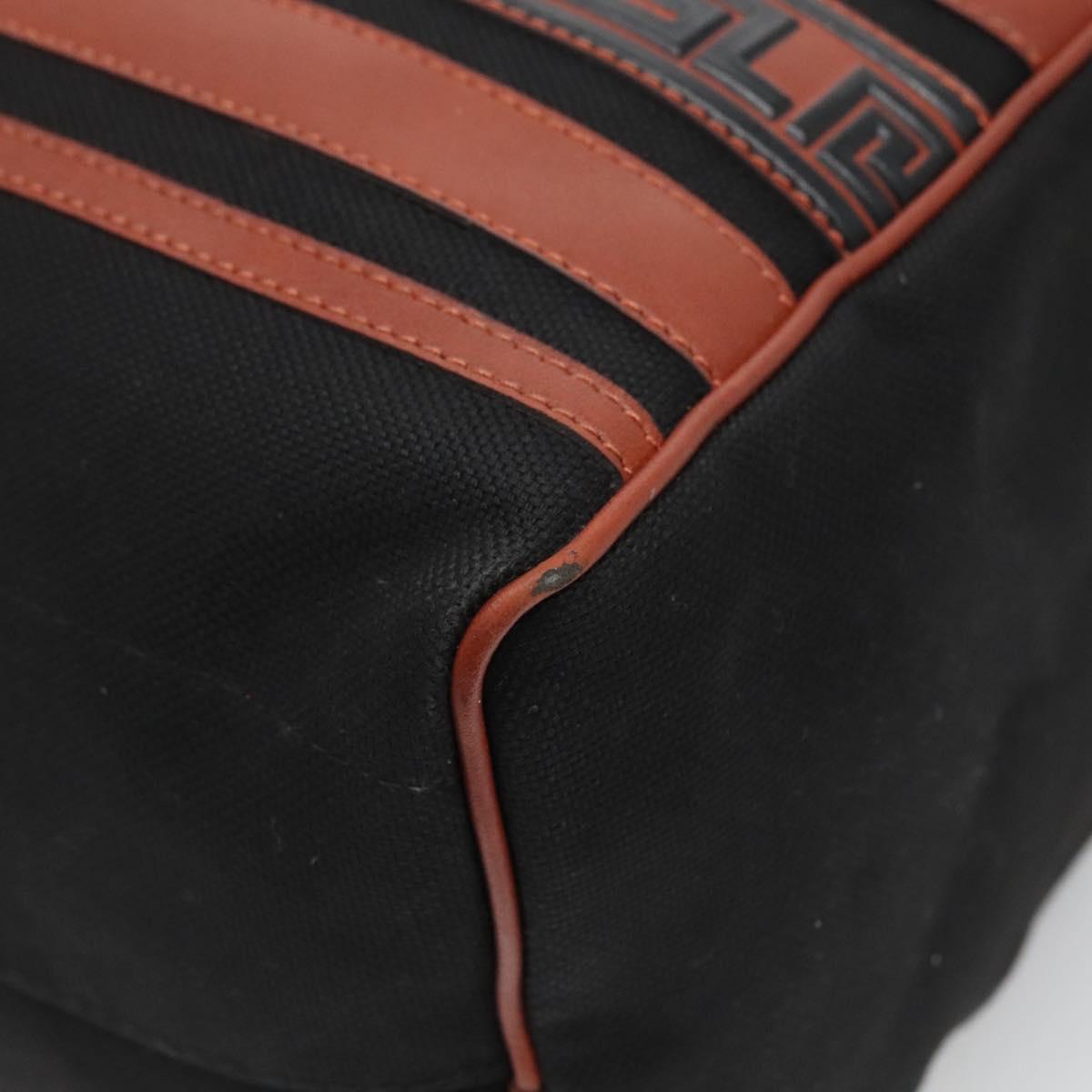 SAINT LAURENT Hand Bag Canvas Brown Auth BA4050