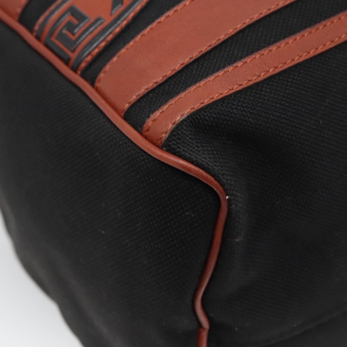 SAINT LAURENT Hand Bag Canvas Brown Auth BA4050