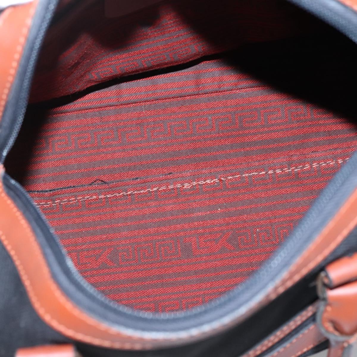 SAINT LAURENT Hand Bag Canvas Brown Auth BA4050