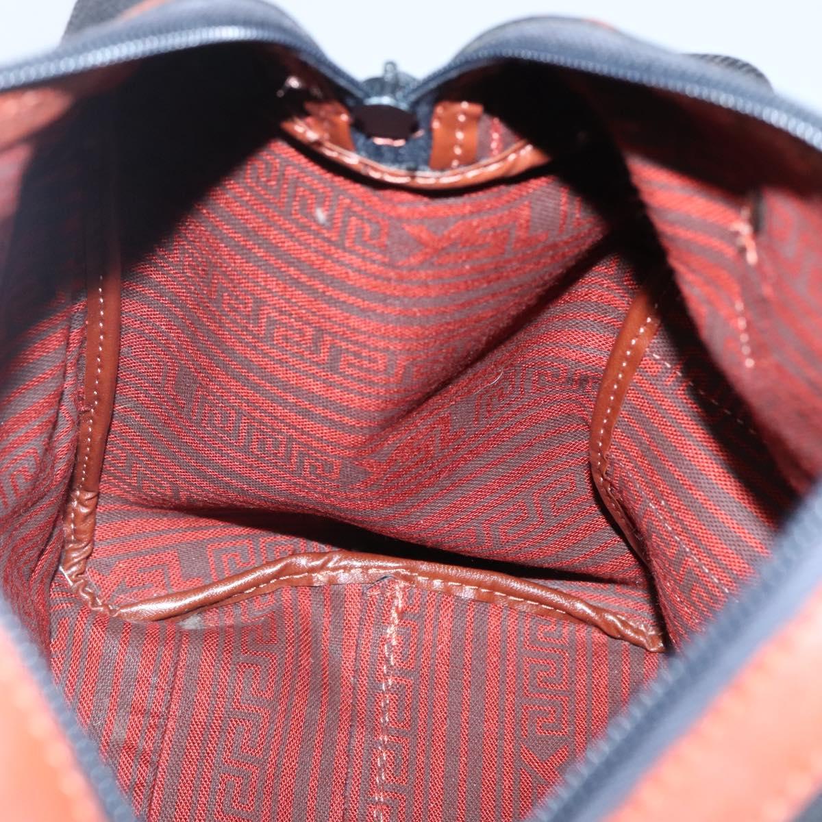 SAINT LAURENT Hand Bag Canvas Brown Auth BA4050