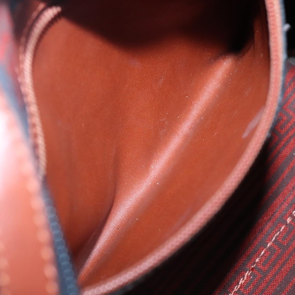 SAINT LAURENT Hand Bag Canvas Brown Auth BA4050