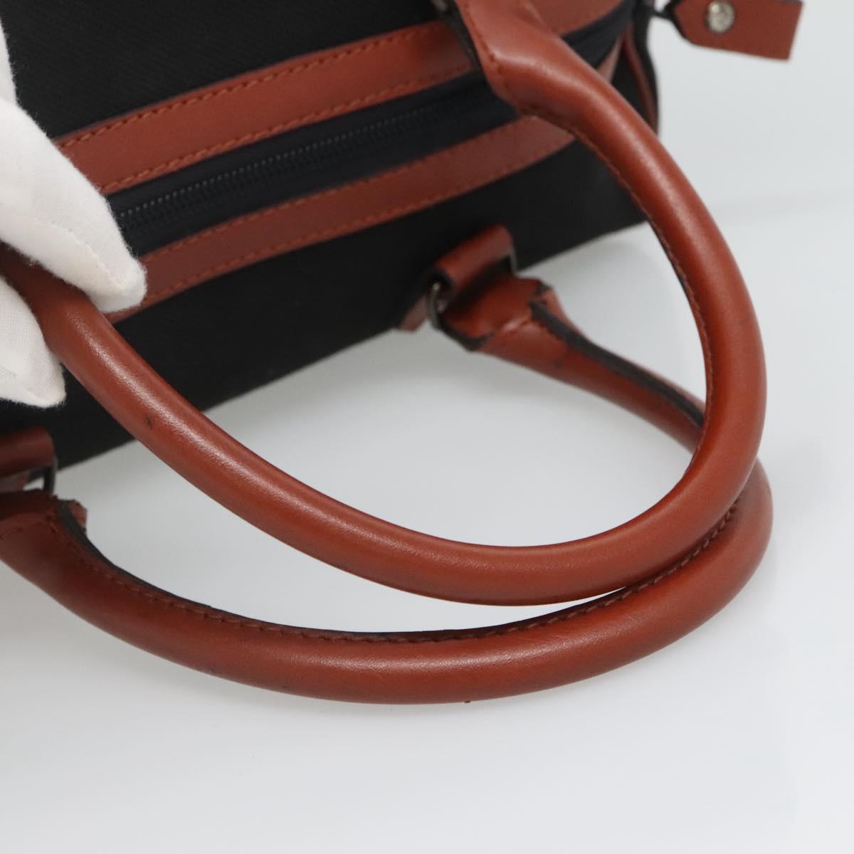 SAINT LAURENT Hand Bag Canvas Brown Auth BA4050