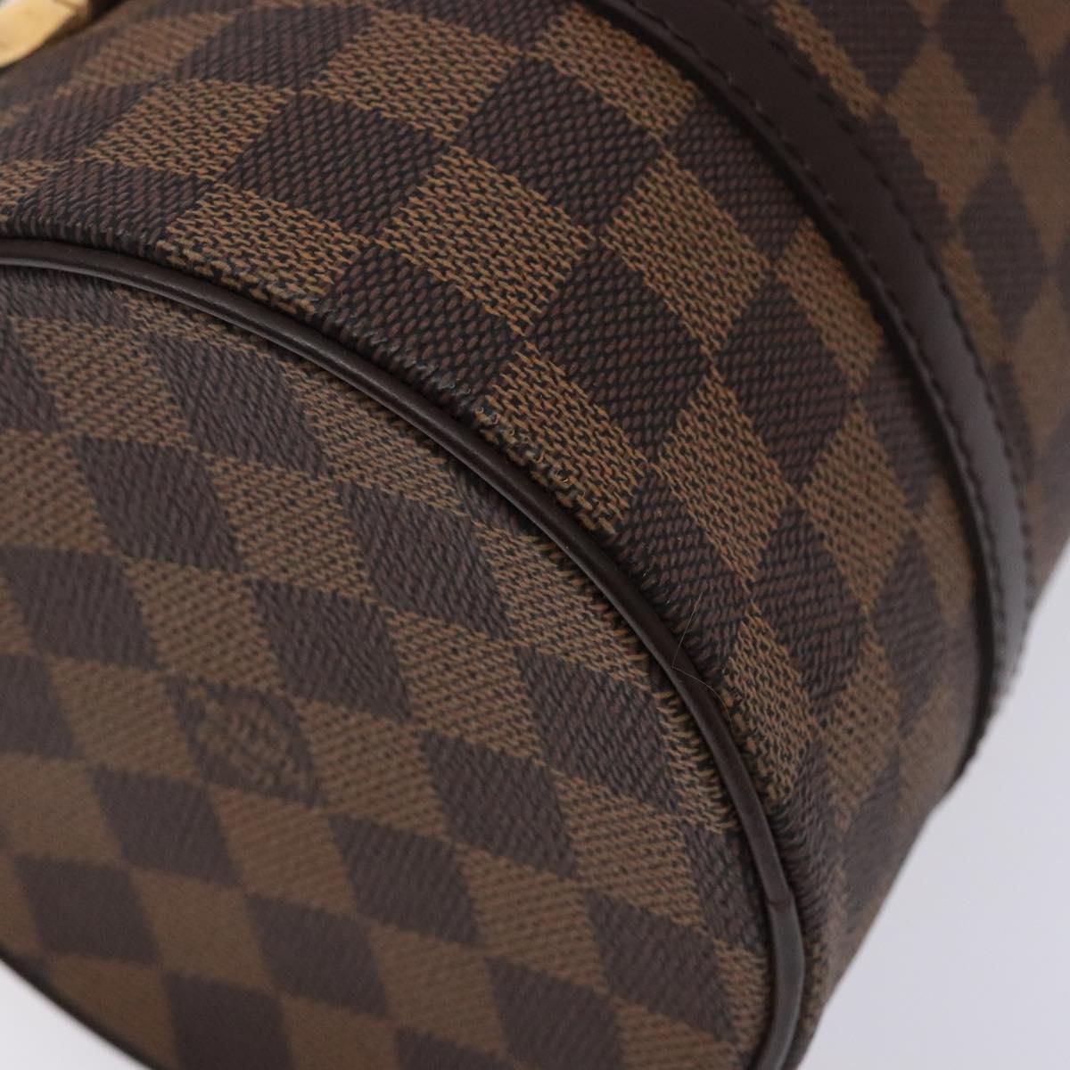 LOUIS VUITTON Damier Ebene Papillon 26 Hand Bag M51304 LV Auth BA4070V