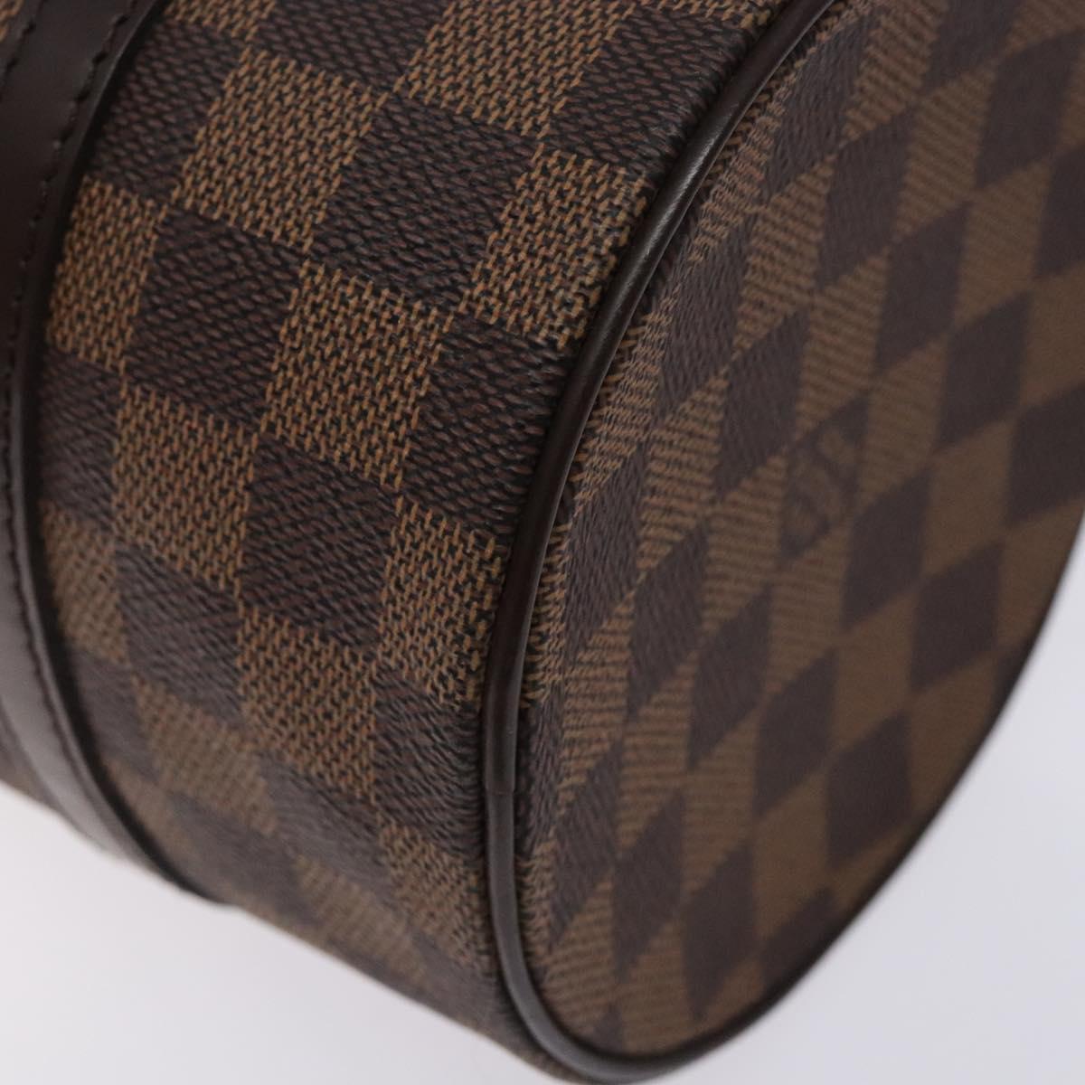 LOUIS VUITTON Damier Ebene Papillon 26 Hand Bag M51304 LV Auth BA4070V