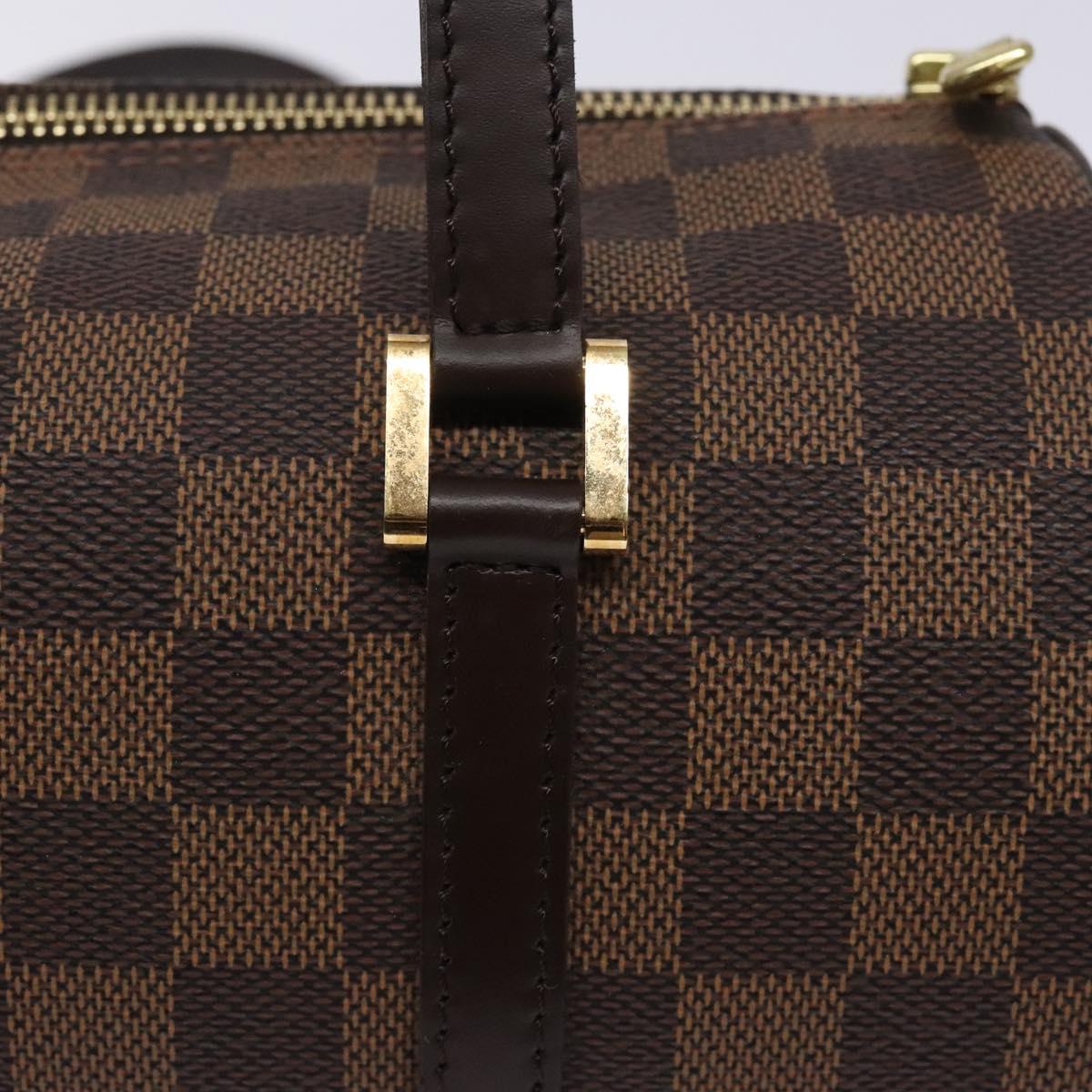 LOUIS VUITTON Damier Ebene Papillon 26 Hand Bag M51304 LV Auth BA4070V
