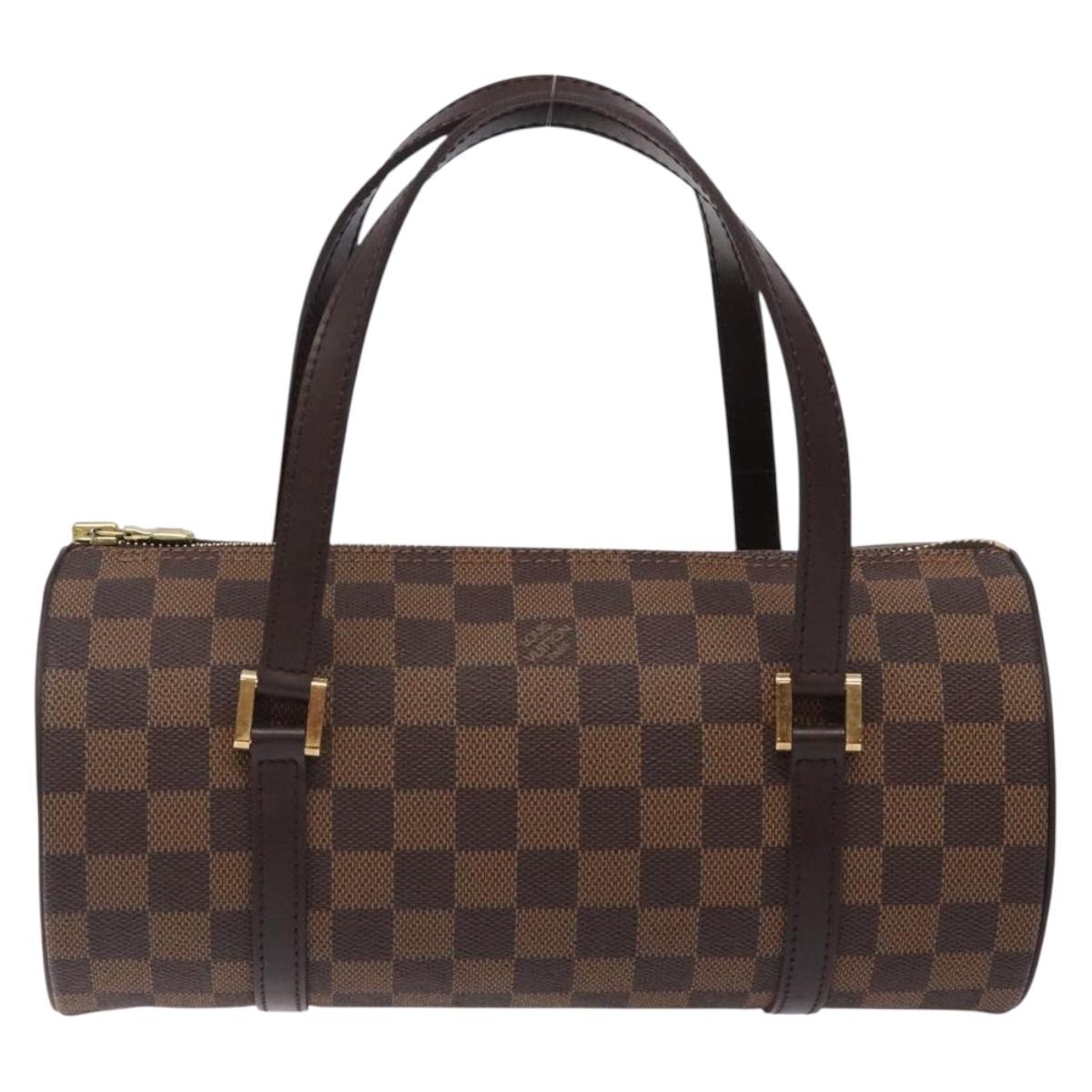 LOUIS VUITTON Damier Ebene Papillon 26 Hand Bag M51304 LV Auth BA4070V