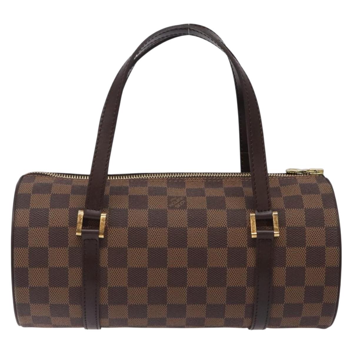 LOUIS VUITTON Damier Ebene Papillon 26 Hand Bag M51304 LV Auth BA4070V