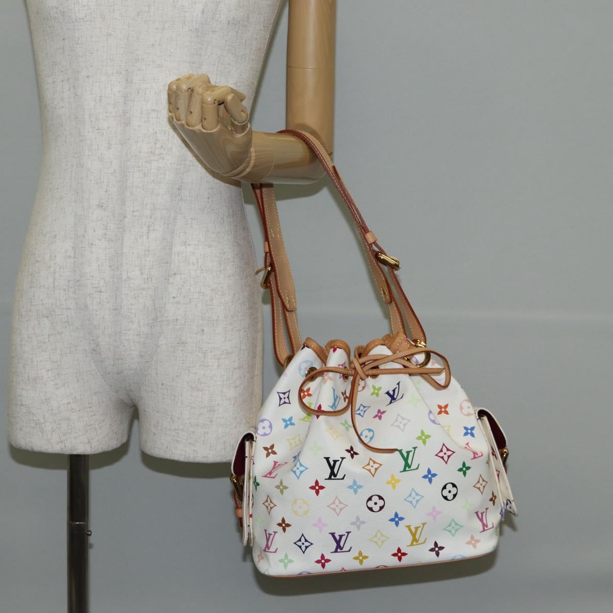 LOUIS VUITTON Monogram Multicolor Petit Noe Shoulder Bag M42229 Auth BA4071V