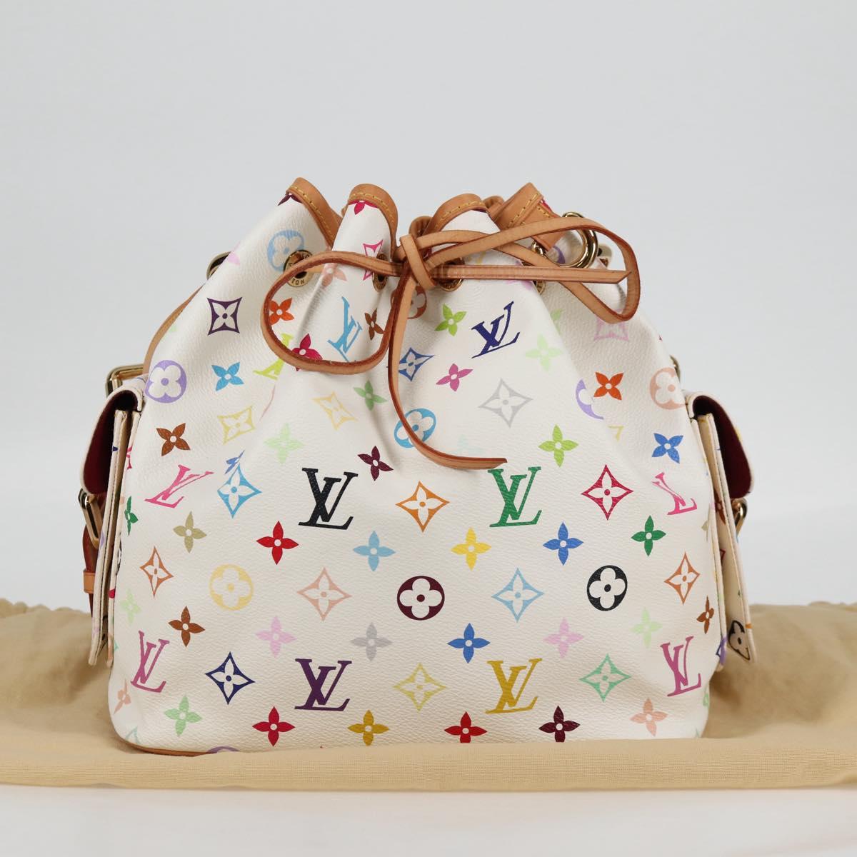 LOUIS VUITTON Monogram Multicolor Petit Noe Shoulder Bag M42229 Auth BA4071V