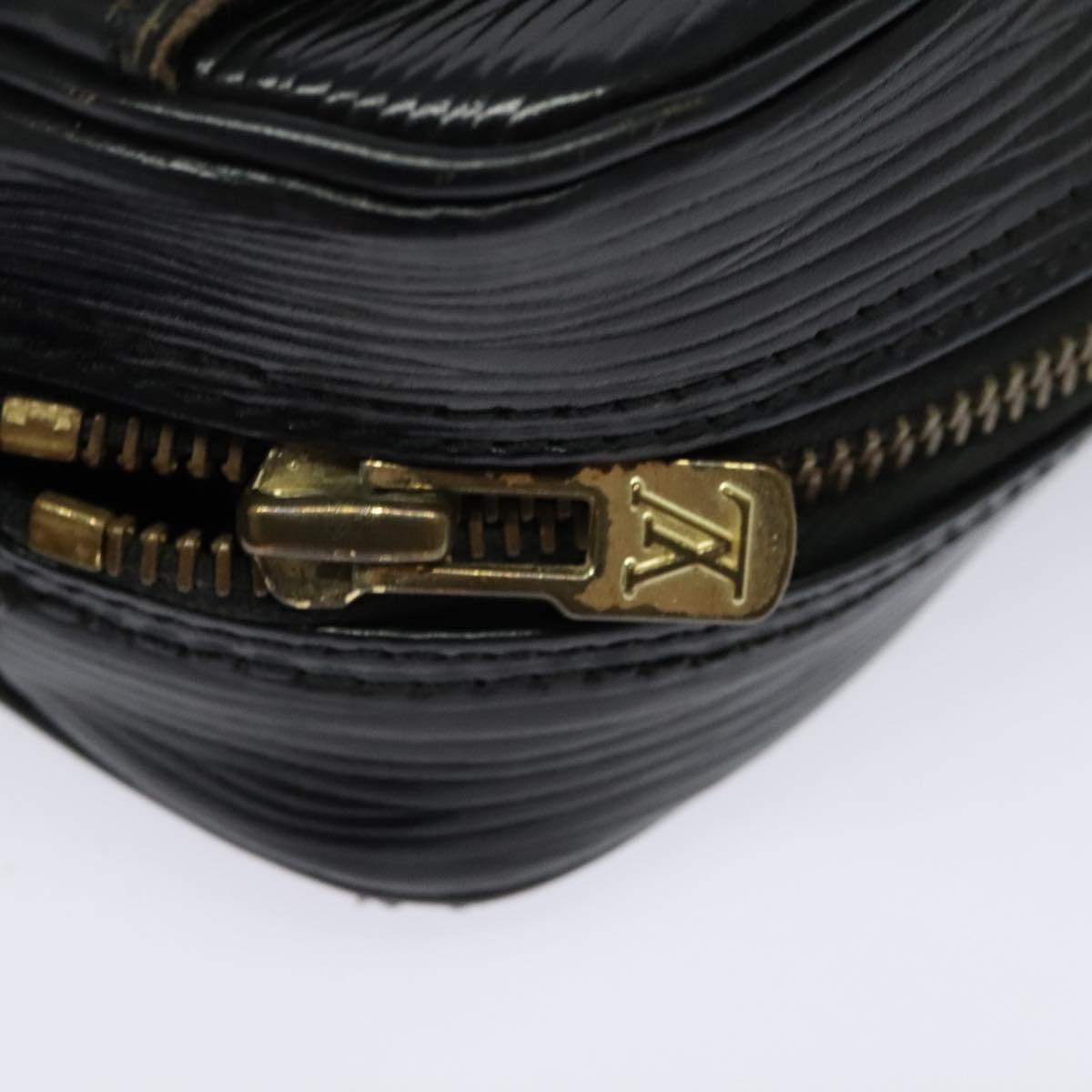 LOUIS VUITTON Epi Jeune Fille MM Shoulder Bag Black M52152 LV Auth BA4090