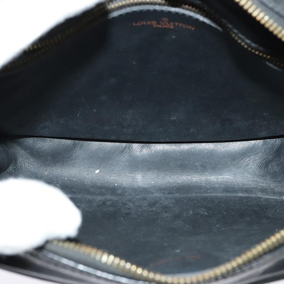 LOUIS VUITTON Epi Jeune Fille MM Shoulder Bag Black M52152 LV Auth BA4090