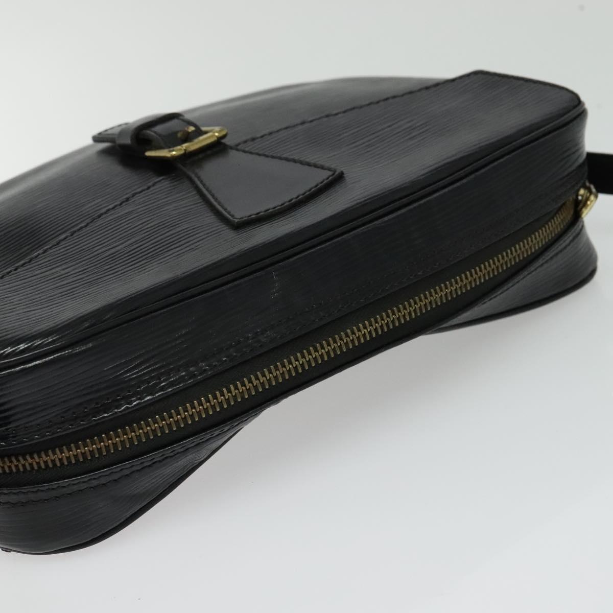 LOUIS VUITTON Epi Jeune Fille MM Shoulder Bag Black M52152 LV Auth BA4090