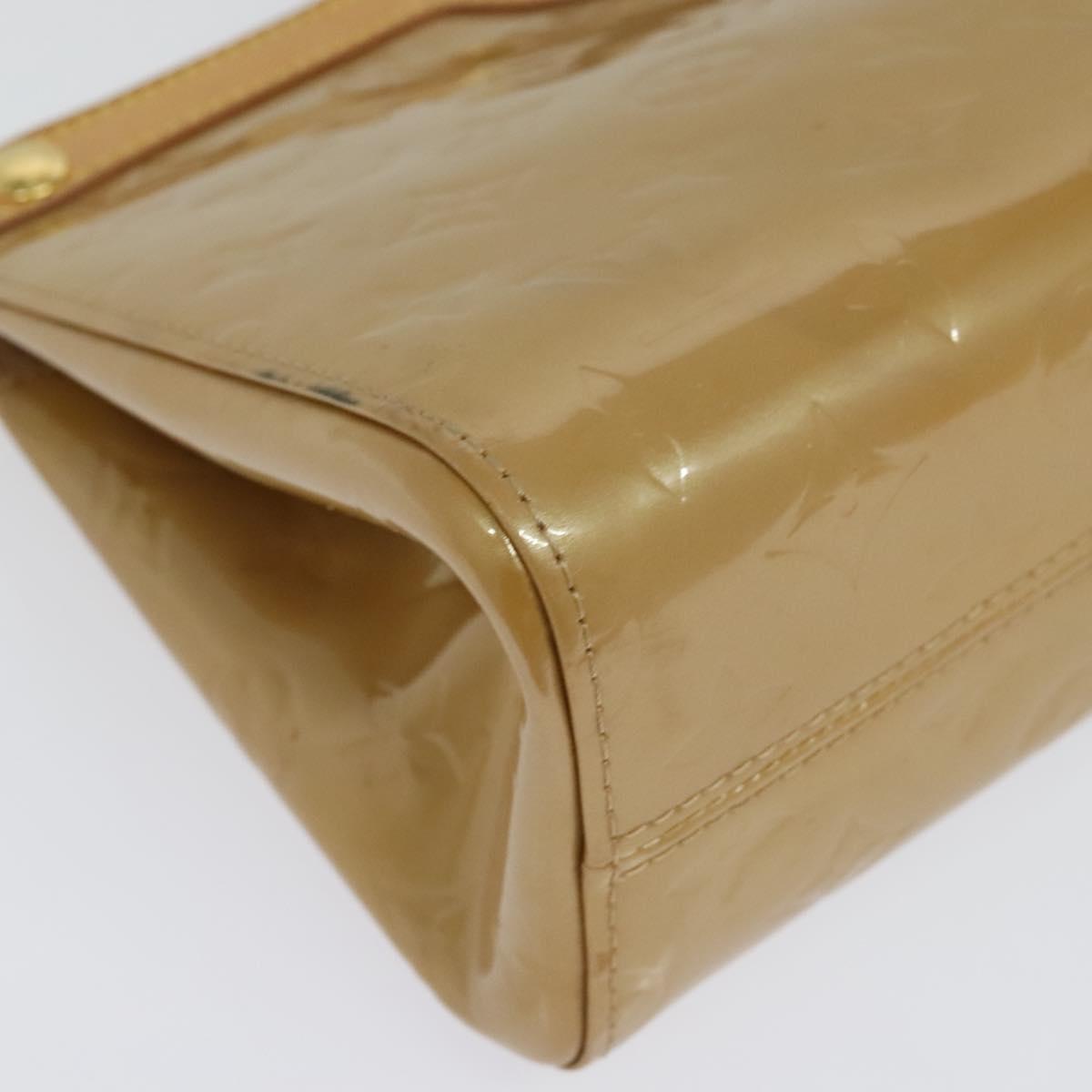 LOUIS VUITTON Monogram Vernis Roxbury Drive Hand Bag Noisette M91372 Auth BA4113