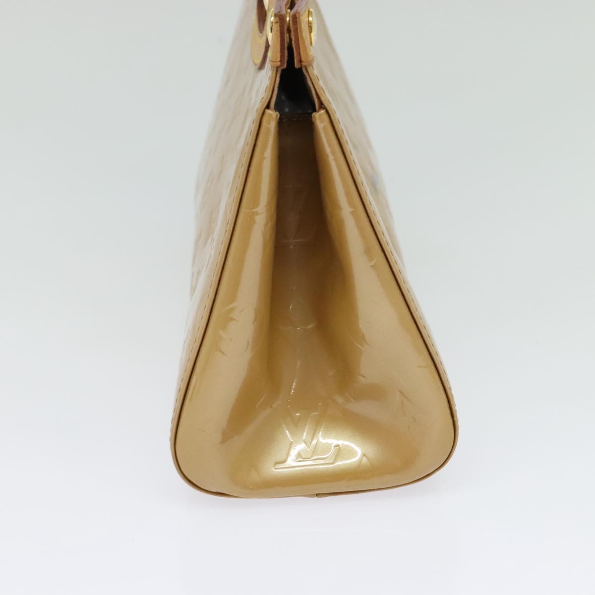LOUIS VUITTON Monogram Vernis Roxbury Drive Hand Bag Noisette M91372 Auth BA4113