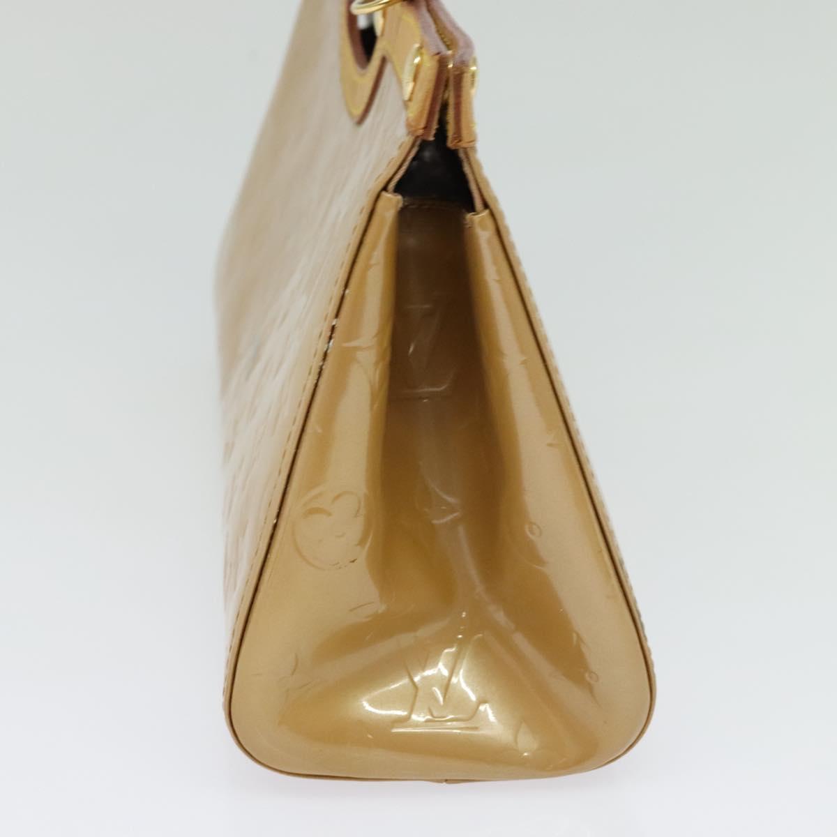 LOUIS VUITTON Monogram Vernis Roxbury Drive Hand Bag Noisette M91372 Auth BA4113