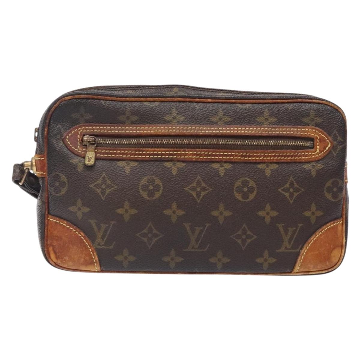 LOUIS VUITTON Monogram Marly Dragonne GM Clutch Bag M51825 LV Auth BA4140
