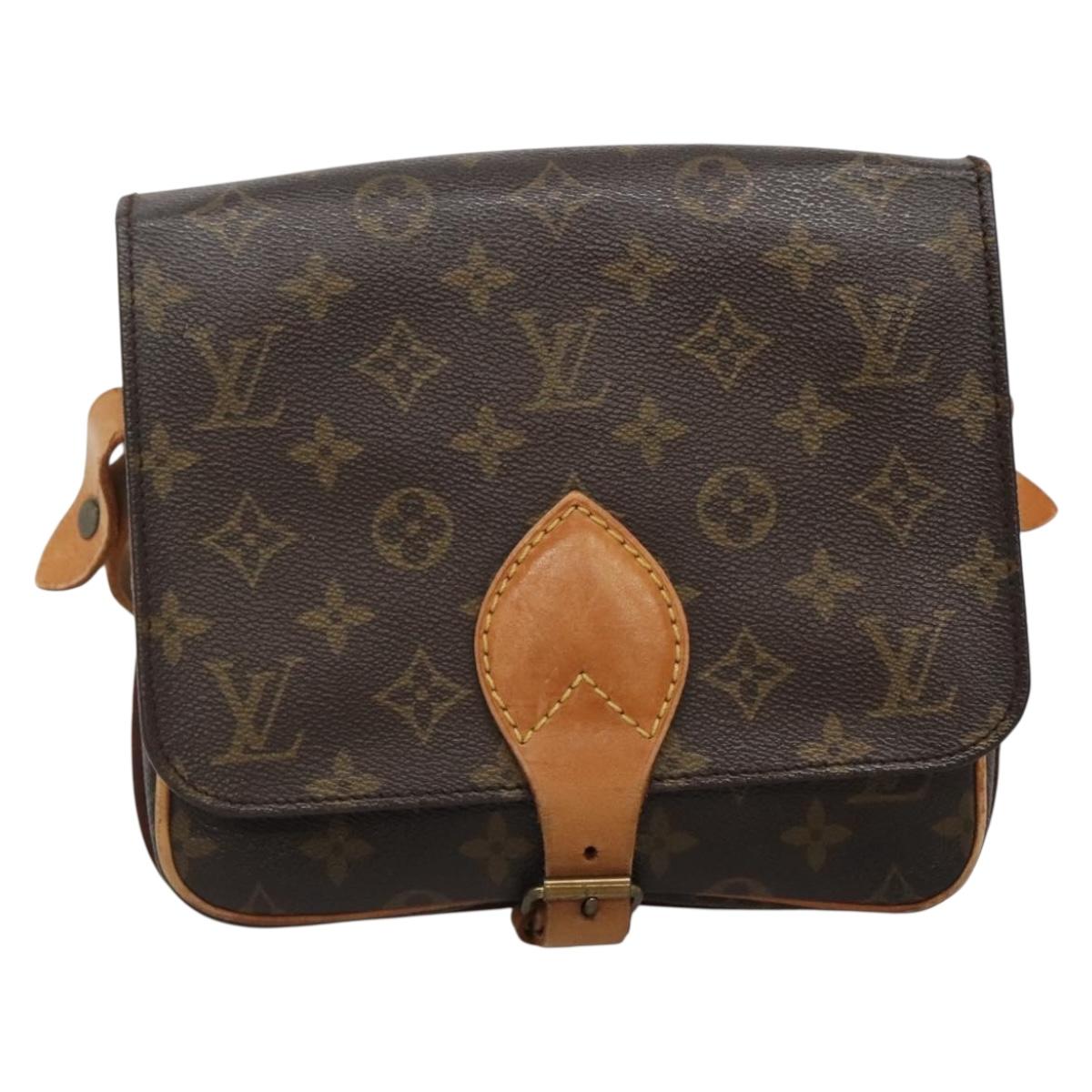 LOUIS VUITTON Monogram Cartouchiere MM Shoulder Bag M51253 LV Auth BA4151
