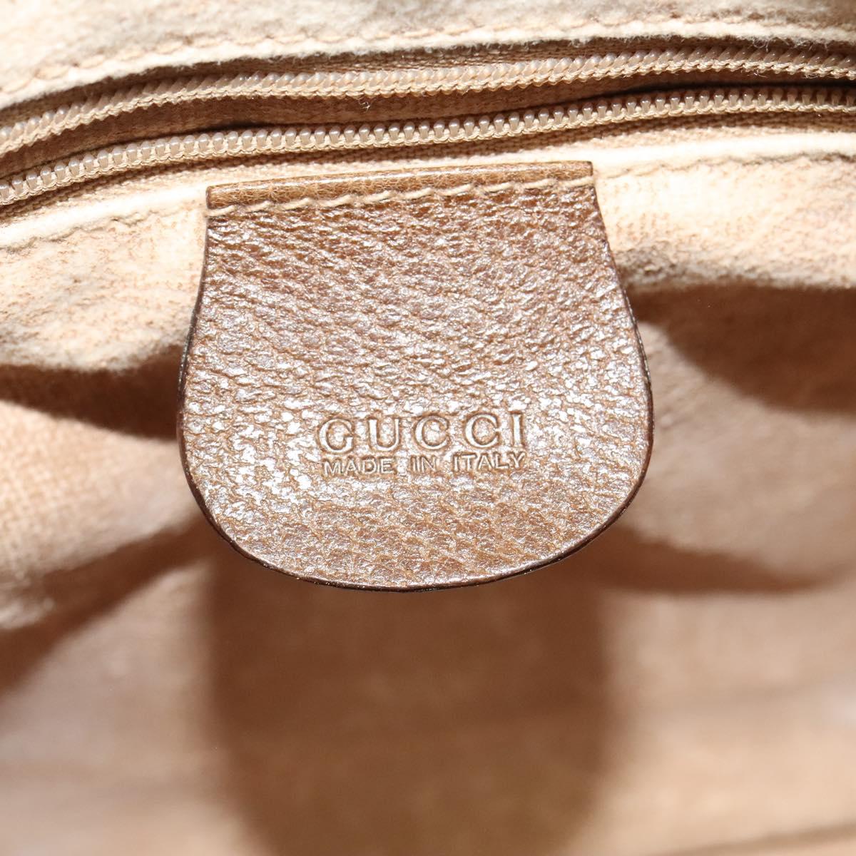 GUCCI Shoulder Bag Canvas Beige Gold 007 115 0162 Auth BA4154