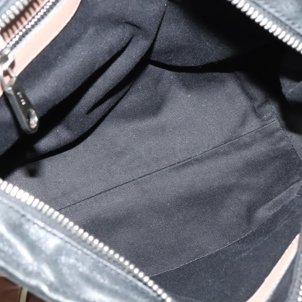 Chloe Etel Hand Bag Leather 2way Pink Silver Auth BA4166